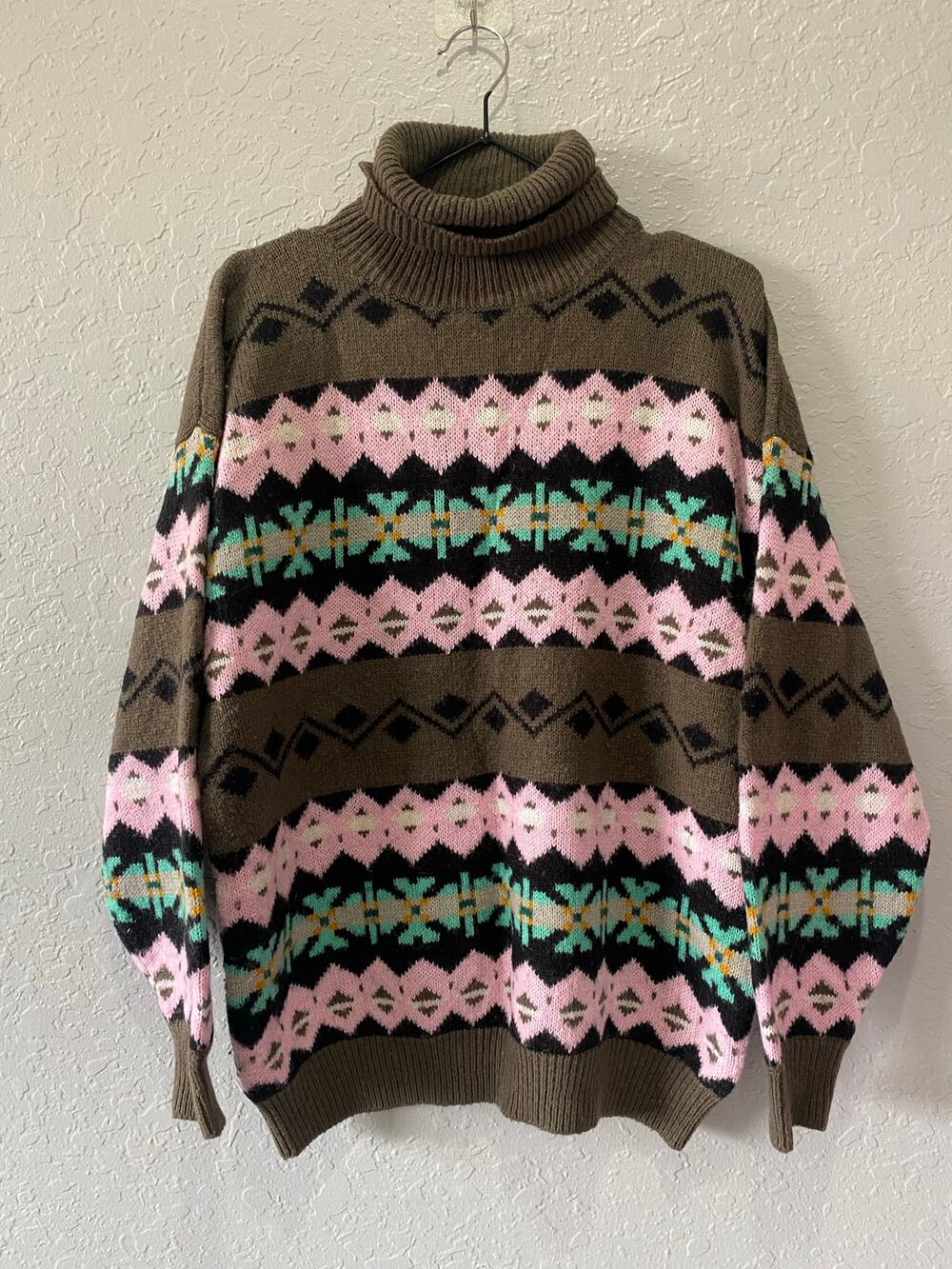 Vintage 80's Sync by Union Bay Women's Pullover Turtleneck Sweater
